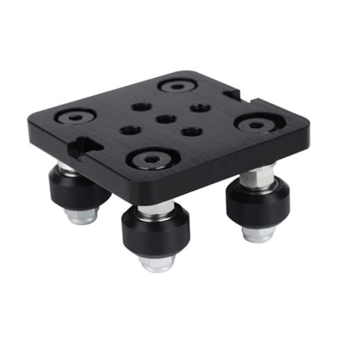 JEWEDECO 2040 Gantry Plate Pulley for Rail and Other Systems, Lightweight Aluminum Alloy European 3D Printer Parts with 