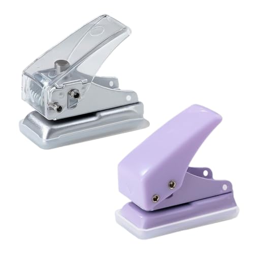 Robuster Metall-Locher Aus Edelstahl - 6mm Lochung Für Bis Zu 8 Blatt