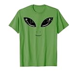 Alien Face Funny Costume UFO Space Boys Girls Kids Men Women T-Shirt