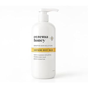 ECZEMA HONEY Soothing Body Wash – Daily Shower Gel & Eczema Treatment – Sensitive Skin Body Wash for Adults, Kids, & Babies – Body Cleanser for Eczema Relief (13 Oz)