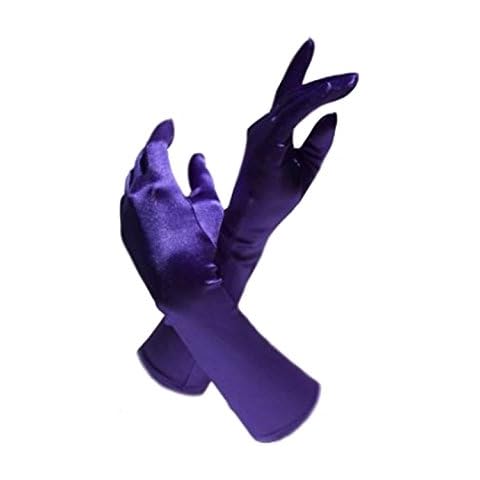Gravity Threads Satin Opera Gloves Above the Elbow 14.7 inches Dk Purple Cover