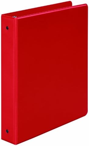 Wilson Jones 368 Basic Round Ring Binder, 1 1/2 Inch, Red (W368-34NR), 1 Pack