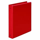 Wilson Jones 368 Basic Round Ring Binder, 1 1/2 Inch, Red (W368-34NR), 1 Pack