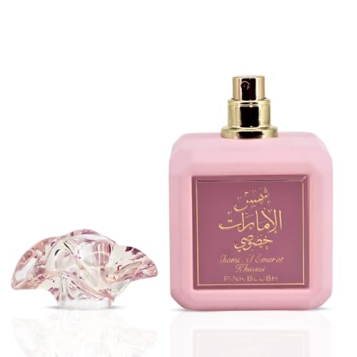 Ard al Zaafaran Pink Blush Shams Al Emarat Khususi, Marshmallow Blush Perfume For Women, Eau de Parfum - 100 ML (3.4 OZ) Romantic & Sweet Arabian Perfume - A Captivating Scent wrapped in Pink Bottle