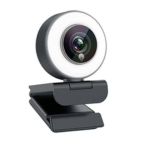 Webcam für Game-Streaming 1080p/eingebauter Einstellbarer Ringlicht/Autofokus (AF) Streamer Webcam für Xbox One-Gamer, Facebook und YouTube Streamer