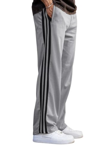 Samfor Men's Baggy Trackpants | Oversized Fit Streetwear & Gym We...