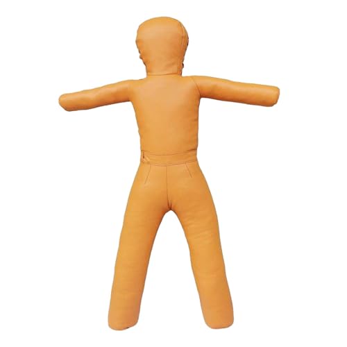 Colaxi Kids Grappling Dummy Boxing Equipment, Unfilled Multiuse Sturdy, Taekwondo Training Device Exercise Tackling Dummy 130cm, Yellow