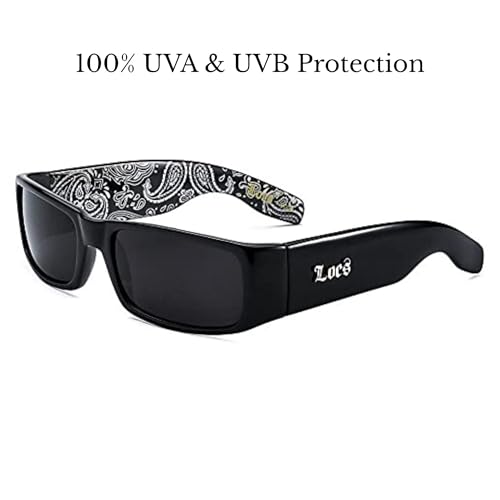 Image of Locs Mens Hardcore Gangster Sunglasses Bandana Print