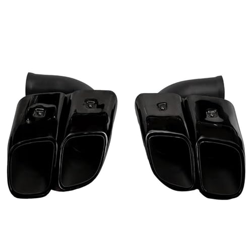 Tubos de escape de acero inoxidable para Cayenne 2011-2014, actualización Turbo (1 par)