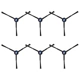 【Matériau de haute qualité】 Les X8 Omni accessoires brosses latérales sont bien faits, avec des poils doux et un matériau de haute qualité, sûrs et sans pollution. Le matériau souple évite les rayures ou les dommages aux meubles et aux murs. Il est capable d'enlever délicatement la poussière sans endommager la surface.