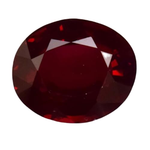 Grenat naturel ovale 9,84mm pierre gemme à facettes pour création de bijoux