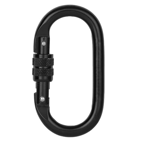 Heavy Duty Carabiner Clip Climbing Carabiner,25KN,Hook with Screwgate Multipurpose for Climbing, Rigging, Ropes, Hammocks(O Shape)