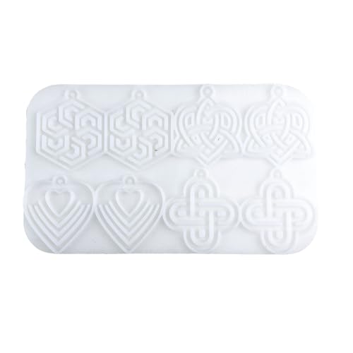 MZRAN Pendientes de nudo celticed para joyas únicas y materiales de silicona para un fácil desmoldado y transparente