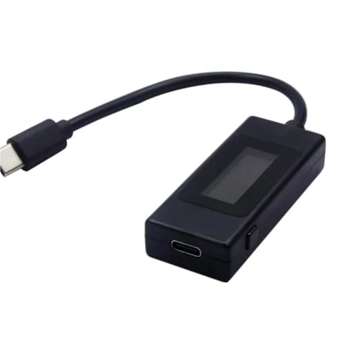Monitor digital de voltaje y corte de energía con probador de CC tipo C bidireccional 6