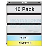 7 Mil Matte Full Sheet Laminates with 1/2