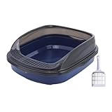 * 【Côtés hauts】 Le bac à litière de voyage pour toilettes pour des côtés plus hauts qui créent une protection anti-éclaboussures réduisant les déversements de litière et évitent de jeter la litière pour chat hors du bac tout en offrant également de l'intimité à votre chat.