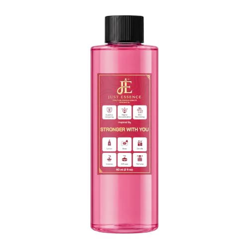Just Essence Stronger with you Fregrance Perfume Oil from France | Premium Quality Concentrated Fragrance | Pure Perfume & Cologne Oil for Personal Body Use | 2 Fl Oz