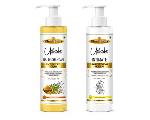 Image of Khadi Intimate Hygiene Combo - Gentle Cleansing Wash & Nourishing Intimate Serum Intimate Wash (200 ml, Pack of 2)