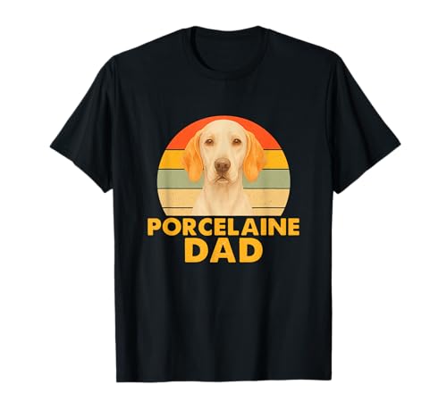 Porcelaine Dad Retro Retro Dog Dad French Hound Owner T-Shirt
