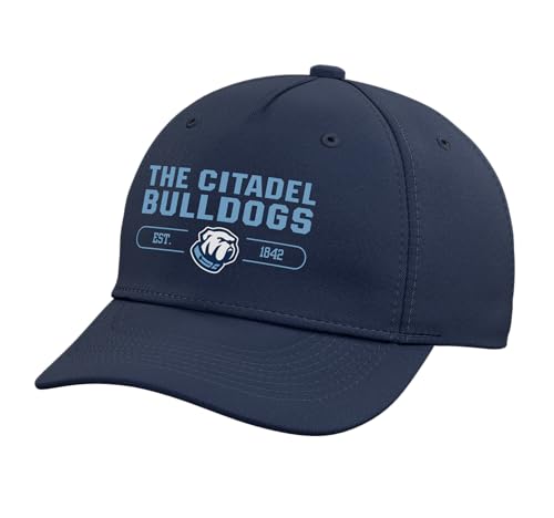 The Citadel Bulldogs | Official NCAA University | NCAFCIT04 Adjustable Printed Baseball Hat, Navy Blue