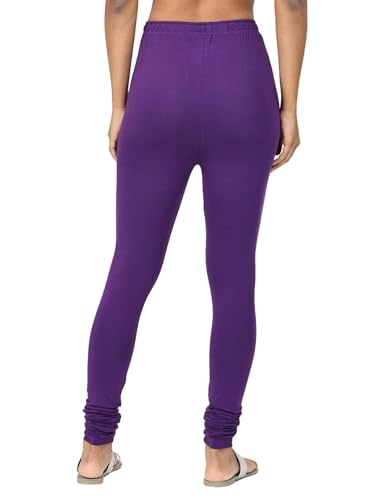 Image of Robinbosky Cotton Churidhar Leggings for Women - Stylish, Stretchable & Flattering Fit for All-Day Comfort