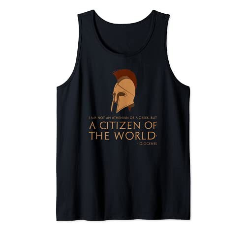 Ancient Greek Philosophy - Ciudadano del Mundo - Diogenes Camiseta sin Mangas