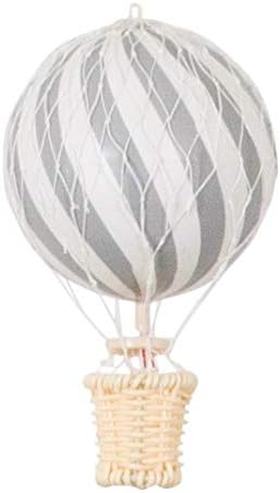 Filibabba® Hot Air Balloon Decorations Small | 10 cm | Danish Design | Baby and Kids Room Hanging Decorations (Grey)