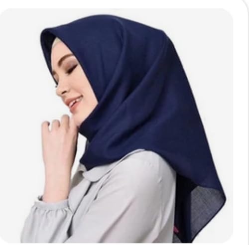 45 Inch Cotton Square Scarf Shawls for Women Muslim Islamic Ramadan Head Scarves Wrap Hijab Bandana2