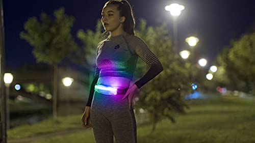 UltraByEasyPeasyStore Ultra LED Reflektierende Laufgürtel Hüfttasche Handyhalter Tasche Bauchtasche, Mehrfarbig, Einheitsgröße,
