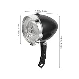 HONITANO 2 Sztuki Retro 3 Diody LED Z Uchwytem Rowerowym W Stylu Vintage Światła Rowerowe Przednie Światła Rowerowe W Stylu Vintage Retro Rowerowy Do Jazdy Nocnej 3
