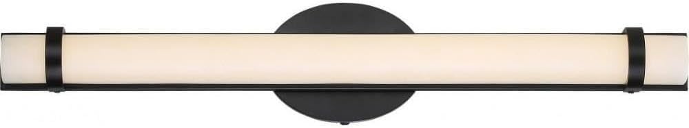 Nuvo Lighting 62/934 Contemporary Modern One Light Vanity from Slice Collection in Bronze/Dark Finish