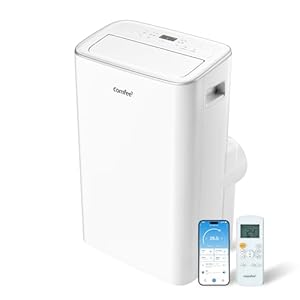 COMFEE Mobile Klimaanlage 4-in-1, Kapazität 12000 BTU/h, Kühlung, Belüftung, Heizung, Entfeuchtung