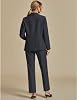 Conjunto de dos piezas para mujer luvamia: traje de pantalón elegante, atuendo casual de negocios profesional, conjunto de blazer y pantalón para oficina, estándar global reciclado 3