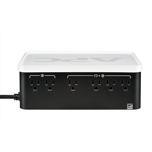 APC UPS Battery Backup, 500VA Backup Battery with 4 Outlets, Type C USB Charging, BE500G3 Back-UPS