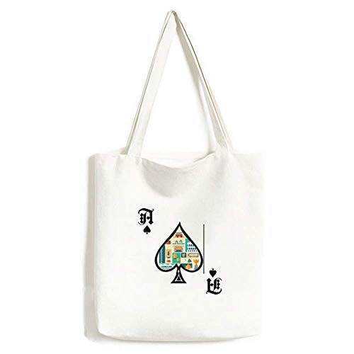 Sac à main artisanat lavable pour éliminer les taches quotidiennes style poker de Hong Kong