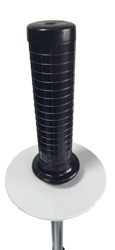 Berger & Schröter | Strechtfolienabroller Strechtabroller verchromt Stahl 400-550mm Rollenhöhe einstellbar, 30-70mm Kerndurchmesser, Abwickler Abroller für Strechtfolien, Stretchfolienspender