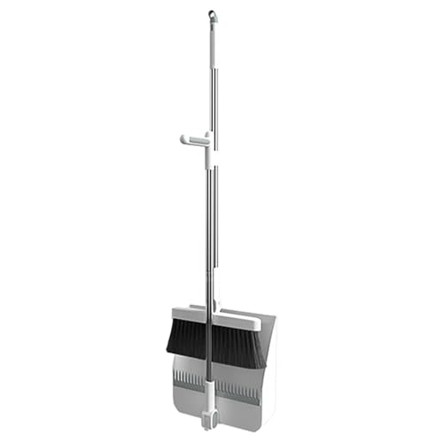 Combo giratoria de plumas de polvo - Mango ajustable Conjunto de barridora vertical | Mecanismo de bloqueo del kit de limpieza de la cocina del hogar, diseño de clpp-encendida para ahorrar espacio ide