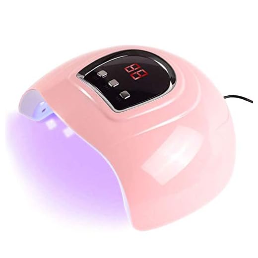 Anself 54W Secador de Uñas de Gel Lámpara LED UV Uñas Máquina de Curado, 3 modos de tiempo 30/60/90 Segundos USB Lámpara de Luz LED para Manicura y Pedicura, Rosa
