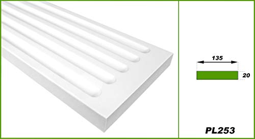 Pilastres en polyuréthane schöner Wohnen PL253 avec stucco blanc premium