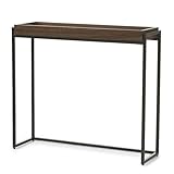 Fonctionnalité polyvalente : cette table console étroite en bois s'adapte parfaitement à divers espaces, tels que les entrées, les couloirs, derrière les canapés, sous les fenêtres ou comme support de plantes, s'adaptant aux différents besoins de la maison.