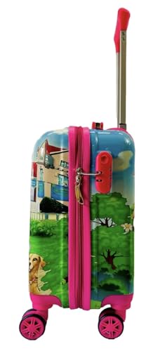Image of ADSON PC Kids Trolley 360 Rotating Luggage 360 Wheels Non-Breakable Exclusive Edition 20 Inch Kids Hardsided Suitcase with 4 Wheels, 360 Wheel Travel Trolley Bag