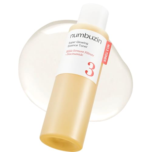 numbuzin No.3 Super Glowing Essence Toner, Fermented Toner for Skin Glow & Texture, Bifida,...