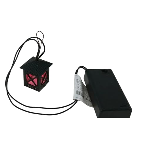 Lanterna Appendino a Batteria Natalizia Accessori Presepe Mini Lanterna con luce 4 cm in Plastica e Metallo per Ambientazione mini decorazioni Paesaggio allestimento modellismo Vasi a batteria