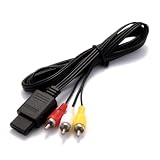 Aokin N64 AV Cable, Audio Video AV Cable Cord for Nintendo 64 N64, Super Nintendo SNES, Gamecube GC, 1.8M/6FT