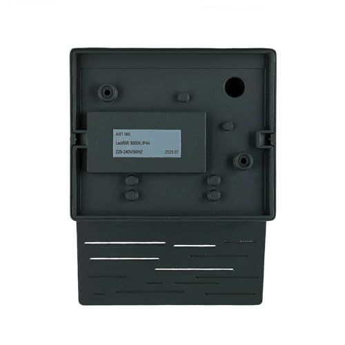 Applique murale LED d'extérieur anthracite IP44 carrée 15cm 3000K