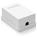 deleyCON 3X Cat 6a Superficie RJ45 1x Puertos Conector de Red Blindados...