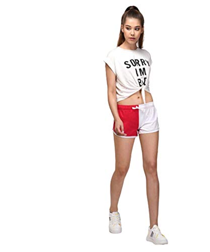 Image of KOTTY Women's Night Shorts(RedWhite,34)