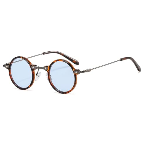 Lunettes de soleil rondes steampunk homme et femme aux verres dégradés vintage