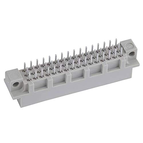 Amphenol, 121A10309X, DIN 41612 Connector - Header - Male Pins - 32 Position - All Loaded - 0.100 (2.54mm) Pitch - Style B/2 - Solder Pin Straight. (60 Items)