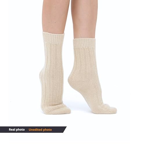 92% Merino Wool Socks Crew Cozy Heavyweight Hiking Travel Outdoor Super- Soft Socks, 100% Made in Mongolia3